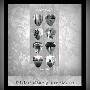 Taylor Swift folklore Guitar Pick Set; NIP